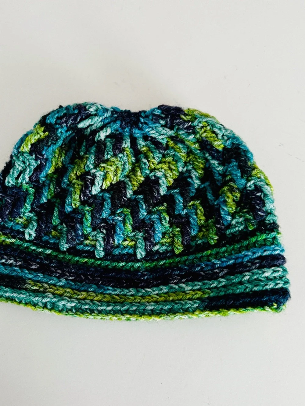 Adult Crochet Hat and Navy Knit Hat